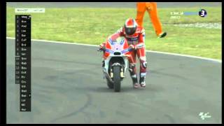 Dovizioso vs Iannone  last turn crash GP Argentina 2016 [upl. by Harrod856]