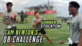 Cam Newton TURNS UP At Epic QB Skills Challenge Top 8th Grade QB Gunner Stockton STEALS THE SHOW 😯 [upl. by Nosa36]