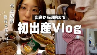 【初出産vlog】予定帝王切開で初出産に挑みます👏ついにベイビーに対面👶💕 [upl. by Lyle]