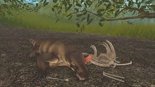 Megalania Hunts For Food  Cenozoic Survival [upl. by Harbour]