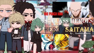 SClass Heros React To Saitama  One Punch Man  Tiktok  Gacha React [upl. by Dnomde]