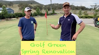 Golf Putting Green renovation with Ben from Lawn Tips Part 1 [upl. by Moynahan]