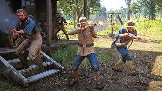 US Army vs Cuban Military  Red Dead Redemption 2 NPC Wars 99 [upl. by Nyvek]