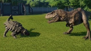 AnkylosaurusFully Modified VS TRex IRex IRaptor Spinosaurus and Allosaurus  JWE [upl. by Lsiel129]