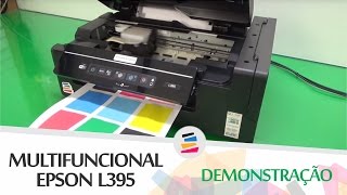 Demonstração  Epson L395 com Tinta Pigmentada e Dispenser  SULINK [upl. by Neehcas]