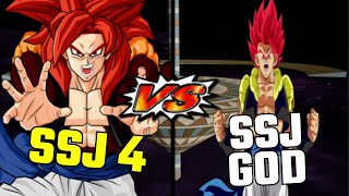 GOGETA Super Saiyajin 4 VS GOGETA Super Saiyajin Deus DUBLADO [upl. by Tolmann881]