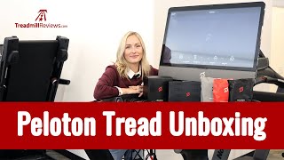 Peloton Tread Unboxing [upl. by Ennovy]