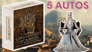 5 Autogramme  2023 Rittenhouse Game Of Thrones Art amp Images Trading Cards Box Break [upl. by Diann]