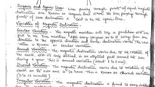 25 Isogonic and Agonic Lines Variation in magnetic declination  Compass Surveying [upl. by Brigida]