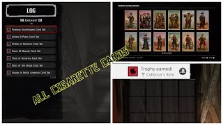 RDR2 collectors item trophy ALL CIGARETTE CARDS guide stranger mission [upl. by Crofton]