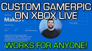 CUSTOM GAMERPIC on Xbox One Works for Everyone Tutorial amp New Xbox Live Party Chat Overlay Feature [upl. by Nnyliram]