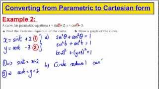 Core 4 Maths ALevel Edexcel  Parametric Equations 2 [upl. by Ennagem]