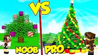 ALBERO DI NATALE NOOB contro ALBERO PRO su MINECRAFT [upl. by Lisandra988]