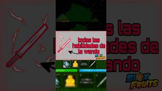 TODAS LAS HABILIDADES DE LA WANDO  BLOX FRUITS shorts roblox bloxfruits [upl. by Nomor721]