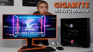 Gigabyte M34WQ Monitor x Rose Gaming [upl. by Baruch]