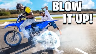 BLOWING UP A BRAND NEW YZ125   MUST WATCH   BRAAP VLOGS [upl. by Augustin]