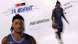 Ja Morant Face Creation NBA 2K25 [upl. by Eiclud]