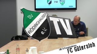 SVRTV  Pressekonferenz FC Gütersloh [upl. by Neumeyer]