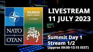 NATO Summit in Vilnius Lithuania 🇱🇹  Day 1 stream 12 11 JUL 2023 [upl. by Reginauld870]