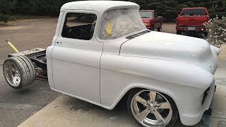 1955 Chevrolet 3100 Stepside Pickup Truck Build Project [upl. by Rodnas]