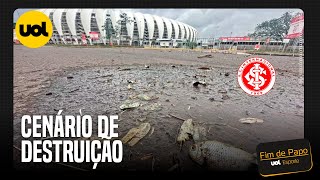 VEJA SITUAÇÃO NO ENTORNO DO ESTÁDIO BEIRARIO DO INTERNACIONAL EM PORTO ALEGRE APÓS AS ENCHENTES [upl. by Ynaitirb]