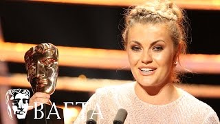 Chanel Cresswell wins Supporting Actress BAFTA for This is England 90  BAFTA TV Awards 2016 [upl. by Feld]