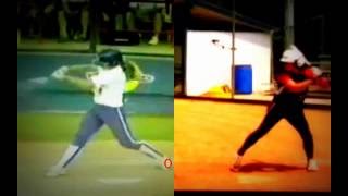 College Softball vs Team USA Correct Lower Body Mechanics [upl. by Ihcego13]