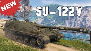 World of Tanks SU122V  New Tier X Reward Soviet Tank Destroyer [upl. by Doner]