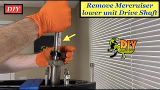 Remove outdrive lower unit Drive Shaft  DIY [upl. by Lalaj]