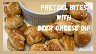 Homemade Pretzel Bites with Beer Cheese Dip [upl. by Neelcaj968]