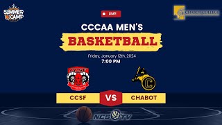 City College of San Francisco vs Chabot College Mens Basketball LIVE 11224 [upl. by Akinaj]