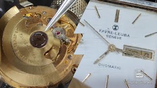 Assembly and Disassembly of an ETA Caliber 2836 Service of Favre leuba [upl. by Nilyaj]