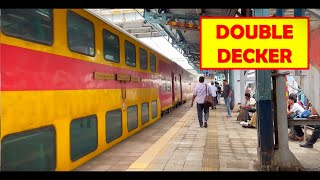 Long Honking and In Accelerating Mode at Dadar Station  Ahmedabad Mumbai Double Decker AC Express [upl. by Alonso]