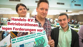 KVHandel BetriebsrätInnen legen Forderungen vor [upl. by Meneau]