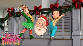 What Makes Christmas Fancy 🎅🏽  Music Video  Fancy Nancy  Disney Junior [upl. by Ellekcim850]