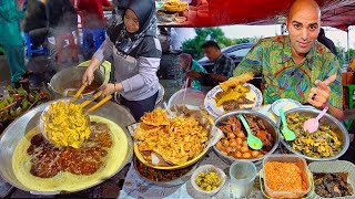 INSANE Indonesian street food in SURABAYA  Worlds 1 Soup  Cows Nose Salad  Spicy seafood [upl. by Deedee]