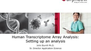 TAC Software Training  Human Transcriptome Array Analysis Setting up an analysis [upl. by Vaden]