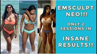 I Tried EMSCULPT NEO 2 sessions down 2 to go INSANE RESULTS [upl. by Adnam]