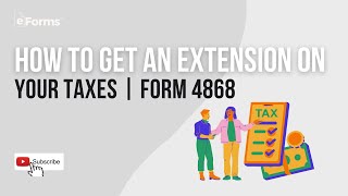 How to Get an Extension On Your Taxes  Form 4868 [upl. by Muhammad]