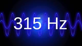 315 Hz clean pure sine wave TEST TONE frequency [upl. by Feldstein]