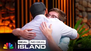 Boston Rob and Arons Emotional Goodbye  Deal or No Deal Island  NBC [upl. by Allix]