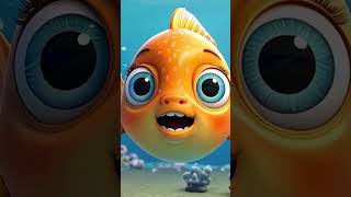 Tiny Fish Big Adventurebaby fish baby shark kids song nursery rhymes3D animation [upl. by Yv]