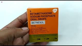 Betnesol Drops  Betamethasone sodium phosphate Oral Drops Uses  Betnesol drops uses Side effects [upl. by Artie555]