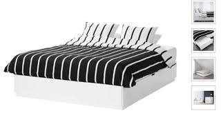 Ikea Hack  Platform bed with 12 DRAWERS [upl. by Akemak]