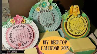 DIY Desktop calendar 2018 [upl. by Cohl]