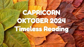 CAPRICORN ♑ Oktober 2024 Timeless Reading NO MORE SECOND CHANCE TIDAK ADA LAGI KESEMPATAN KEDUA [upl. by Kial436]