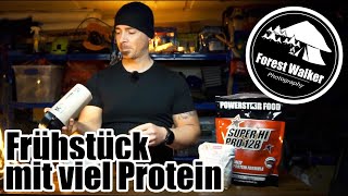 Frühstück mit viel Protein  Powerfrühstück  Haferflocken mit Eiweißpulver [upl. by Hsetih640]