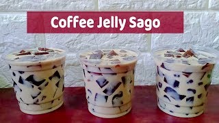 Coffee Jelly Sago  How to Make Coffee Jelly [upl. by Noevart]