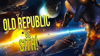 OLD REPUBLIC vs SITH EMPIRE  Star Wars Empire at War Yoden Mod [upl. by Aryahay]