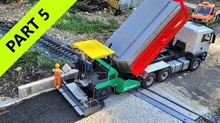 Bridge replacement Finishing RC excavator Kubota hutter U17 Liebherr  Voegle Finisher PART 5 [upl. by Cheryl323]